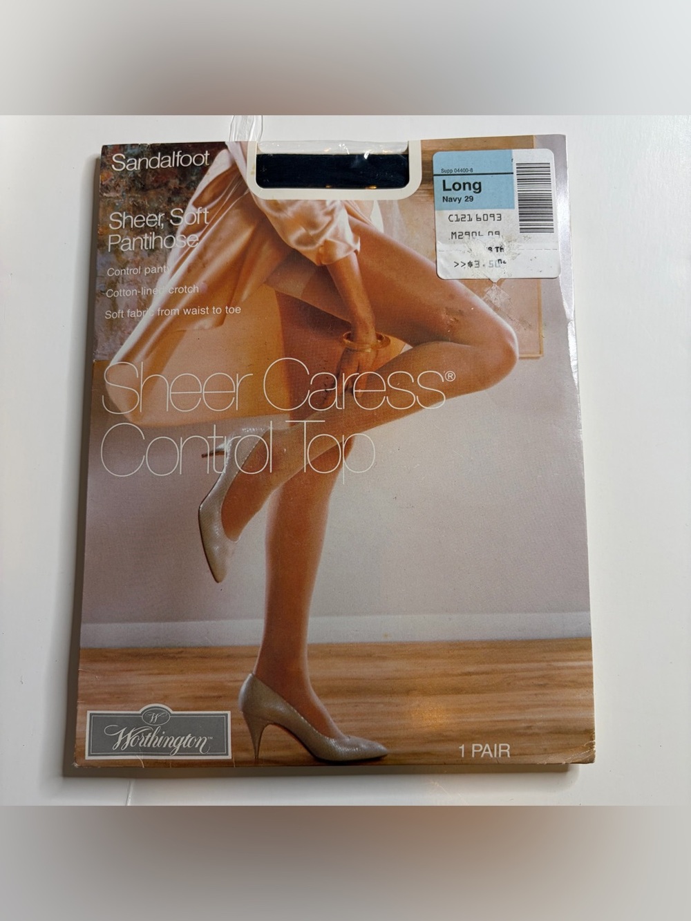 Worthington 80s Vintage Sheer Navy Pantyhose Size Long